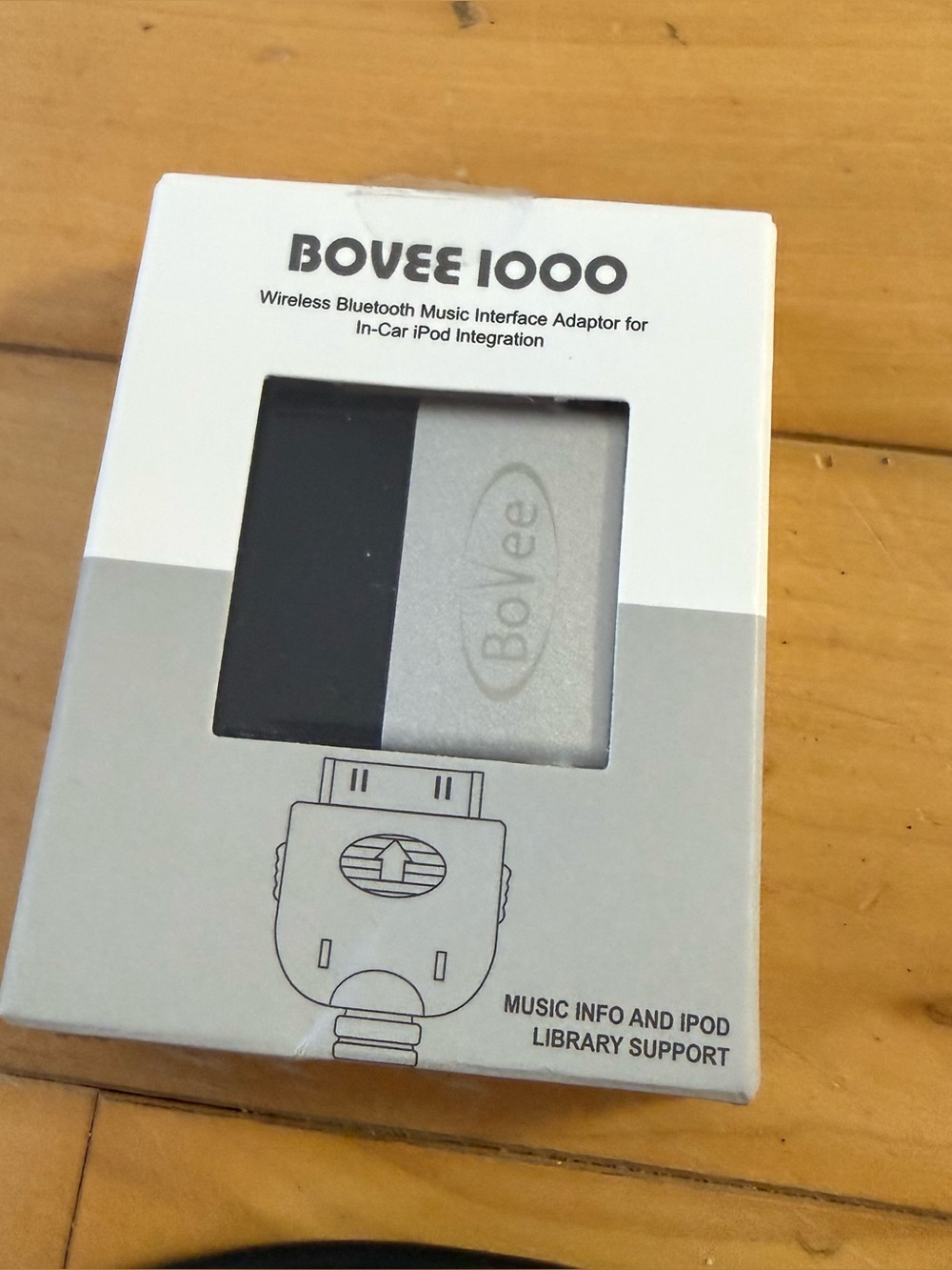 Bovee 1000 Wireless Bluetooth Music Adapter - Black & Silver